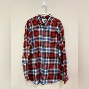 St. John’s Bay Men’s American Brick Plaid Button Down Shirt NWT